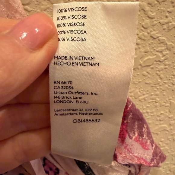 Free People Floral Hot Tropics Halter Sleeveless Boho Tank sz L - Picture 8 of 10